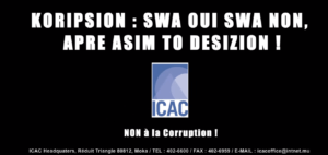 ICAC anti-corruption awareness campaign