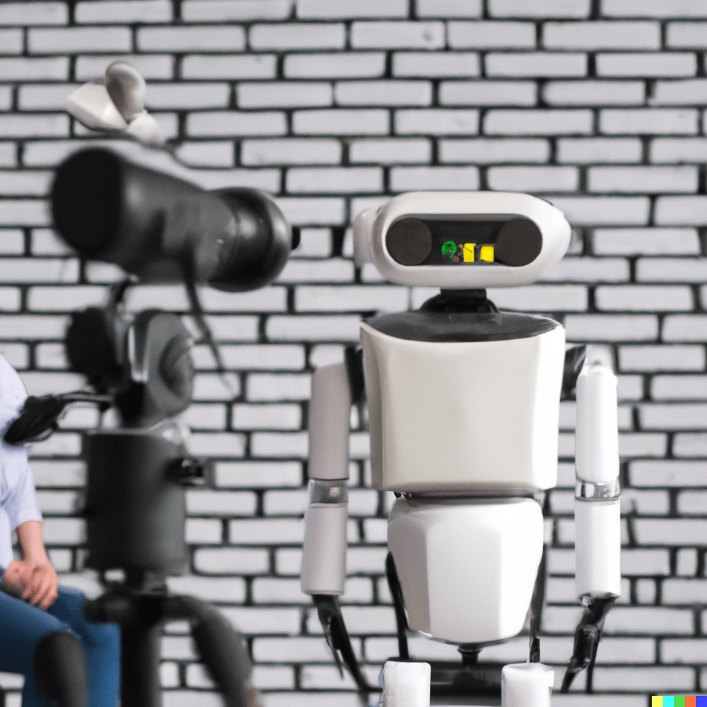 DALL•E generated image of a robot being interviewed
